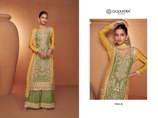 Saheli By Gulkayra Real Chinon Sharara Wedding Salwar Suits Wholesale Shop In Surat